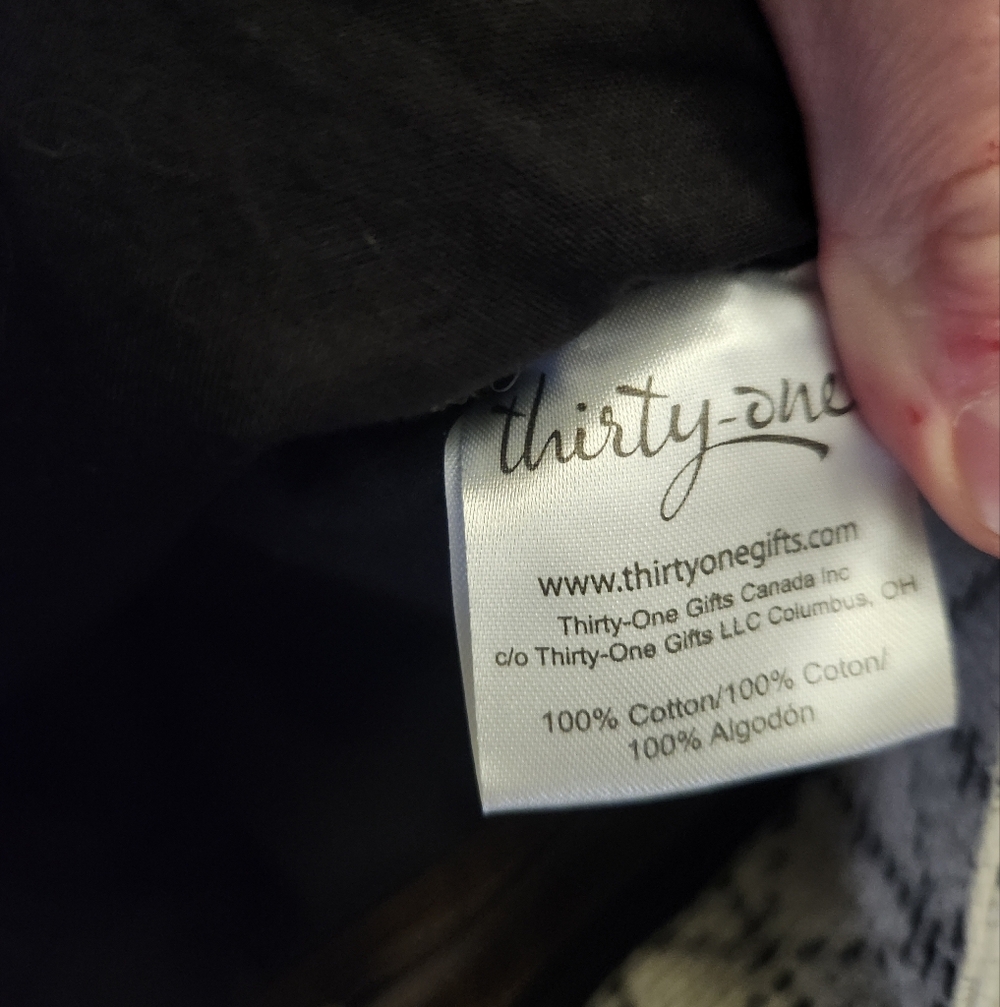 Thirty-One Patterned Tote Bag - Picture 2 of 4